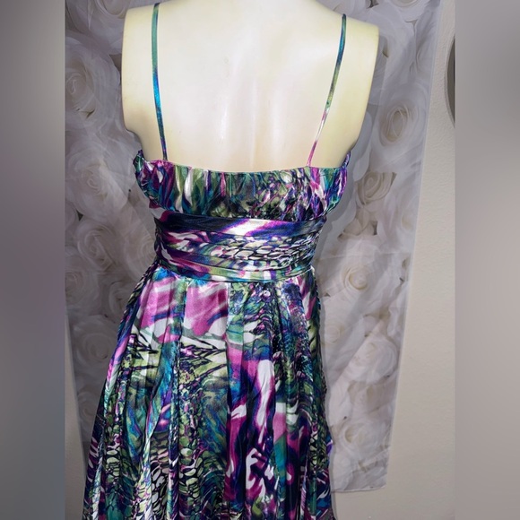 Steppin out Vintage high low party dress size7/8 Multi color - Picture 6 of 13